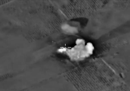 Raid aereo russo in Siria © ANSA 