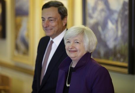 Janet Yellen,Mario Draghi © AP