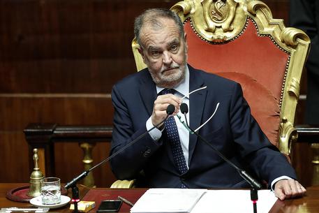 Roberto Calderoli presiede l'Aula del Senato © ANSA