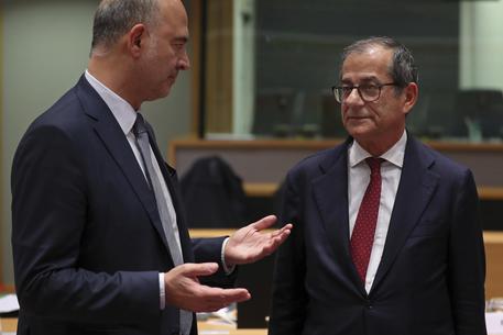 Moscovici e Tria all'Eurogruppo © AP