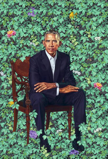 Barack e Michelle Obama svelano loro ritratti, 'Wow!' © ANSA