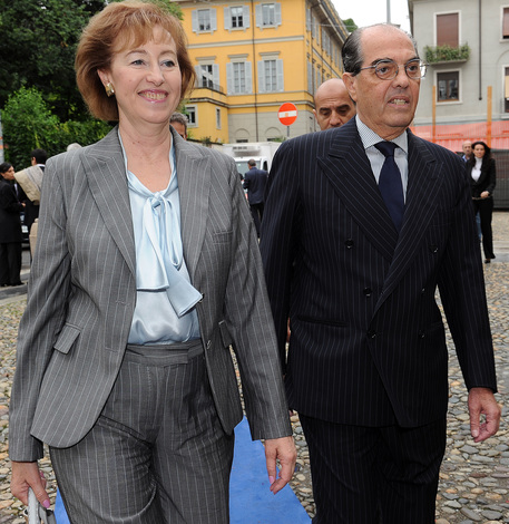 Gian Marco Moratti con la moglie © ANSA