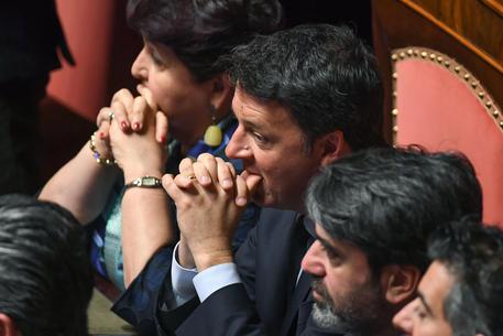 Matteo Renzi nell'Aula del Senato © ANSA