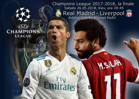 Champions, finale: Real Madrid-Liverpool © ANSA