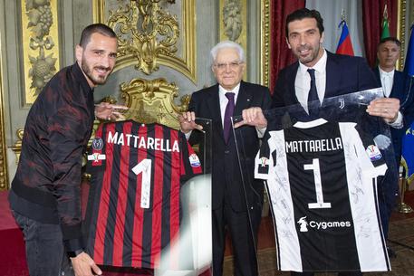 Quirinale: Mattarella riceve Milan e Juve, finaliste Tim Cup © ANSA
