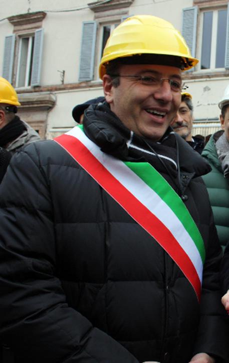Terremoto: il sindaco di Camerino Gianluca Pasqui © ANSA