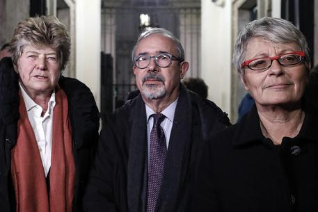 Da sinistra: Susanna Camusso, segretario generale della CGIL, Carmelo Barbagallo, segretario generale della  UIL, e Annamaria Furlan, segretario generale della Cisl (archivio) © ANSA