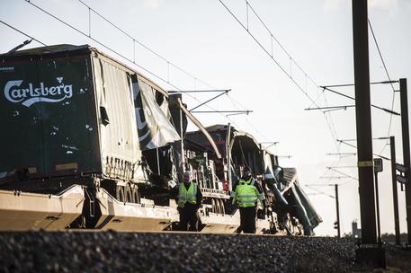 Danimarca: incidente ferroviario, numerosi morti © EPA