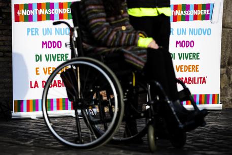 Una persona con disabilità motoria © ANSA