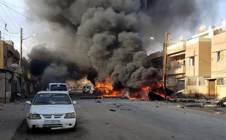 L'autobomba esplosa a Qamishli © AP