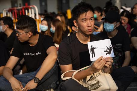 La protesta ad Hong Kong © EPA