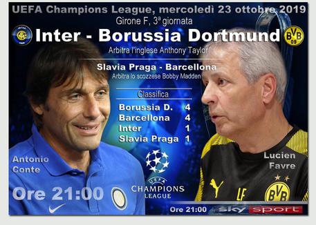 Champions, il girone F con Inter - B. Dortmund (elaborazione) © ANSA
