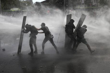 Le proteste a Santiago © AP