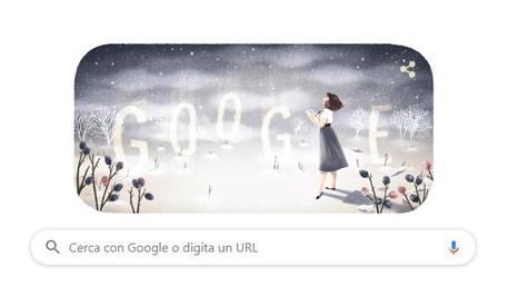 Silvia Plath, il doodle di Google © Ansa