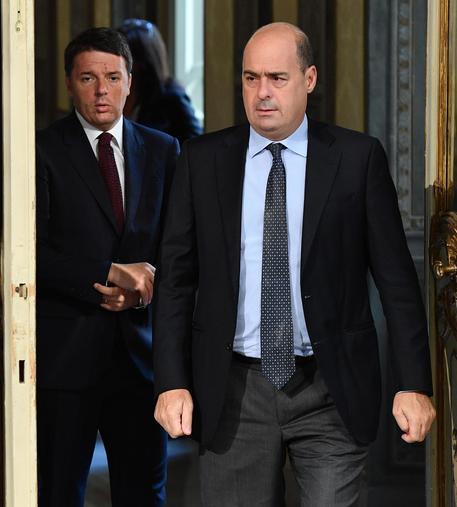 Zingaretti e Renzi in una foto d'archivio © ANSA