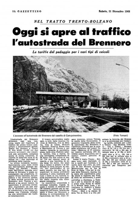 60 anni autostrada del Brennero © ANSA