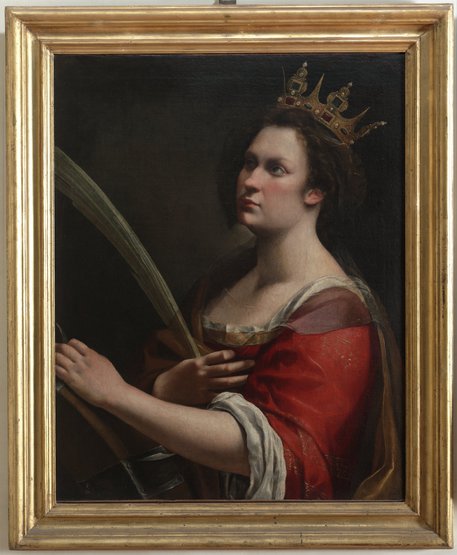Artemisia Gentileschi. Santa Caterina d'Alessandria  (foto ufficio stampa Uffizi) © ANSA