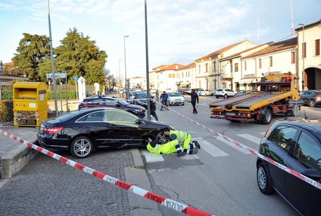 La rapina avvenuta a Noventa Vicentina (Vicenza) © ANSA