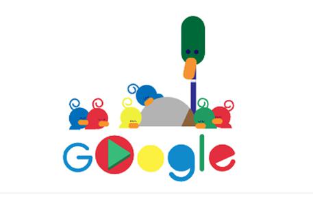 Il doodle di Google dedicato alla Festa del Papà © ANSA