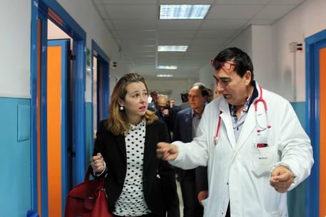 Il ministro della salute all'Ospedale di Locri in Calabria © ANSA