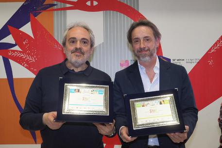I vincitori dello Strega Ragazze e Ragazzi, Luca Doninelli e Guido Sgardoli © ANSA