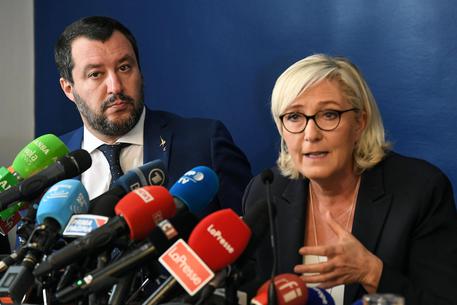 Marine Le Pen e Matteo Salvini © ANSA