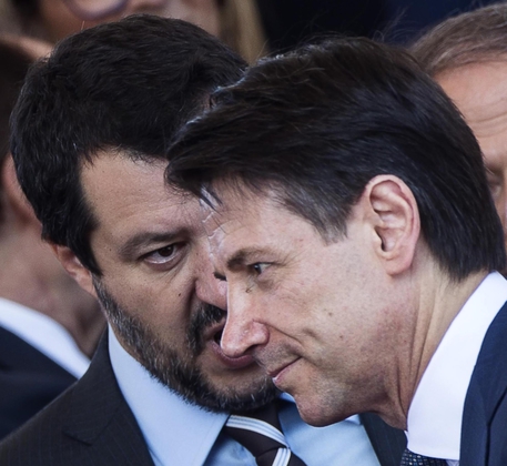Matteo Salvini e Giuseppe Conte (archivio) © ANSA