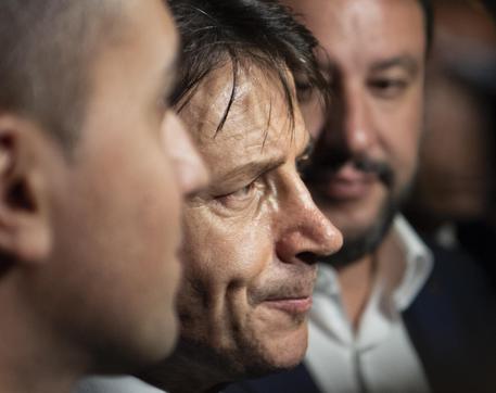 Di Maio, Conte e Salvini in una foto di archivio © ANSA