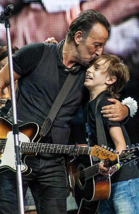 Leo Meconi (d) con Bruce Springsteen - Foto di Luca Govoni © ANSA