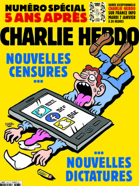 La copertina di Charlie Hebdo del 07 gennaio 2020 © EPA