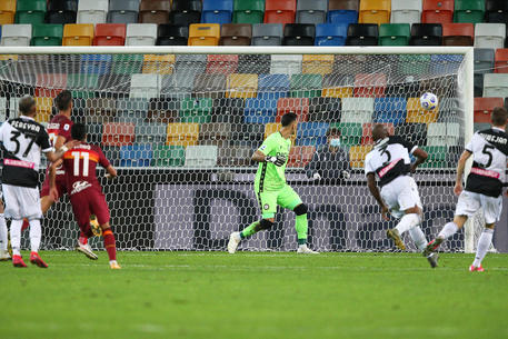 Udinese-Roma 0-1: al 10' st Pedro la sblocca con un siluro da trenta metri. Azione solitaria e conclusione che si infila nel sette. © ANSA