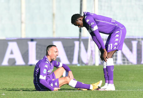 La delusione dei calciatori della Fiorentina © ANSA