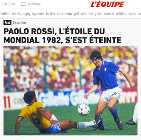 L'Equipe, morta la stella del mondiale 1982 © ANSA
