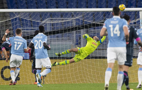 Lazio-Napoli, il gol di Immobile © ANSA
