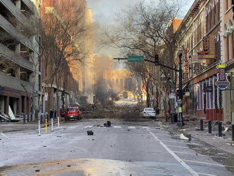 L'esplosione a Nashville © EPA