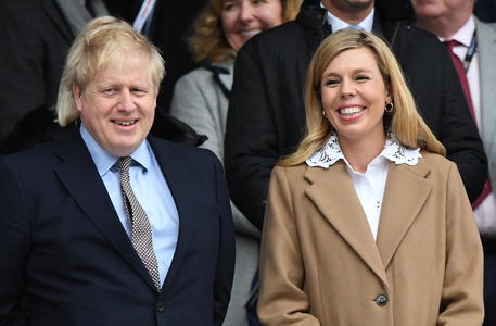Boris Johnson e Carrie Symonds © EPA