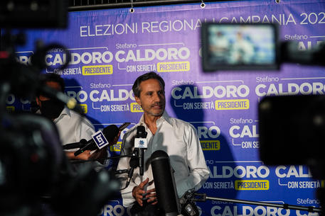 Conferenza stampa Stefano Caldoro dopo il voto alle regionali. © ANSA