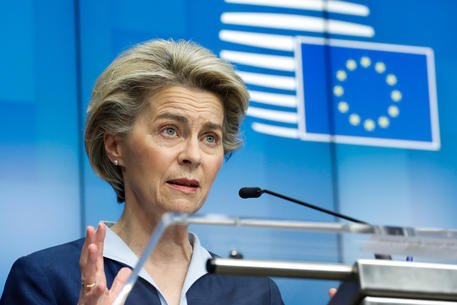 La presidente della Commissione Ue Ursula von der Leyen (Foto Ansa) © ANSA