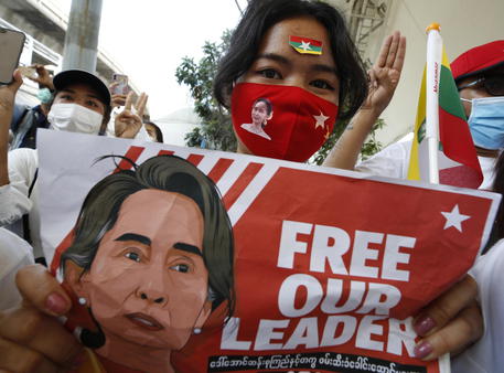 Proteste in Birmania © EPA