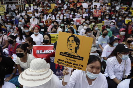 Proteste anti-golpe (foto di archivio) © EPA