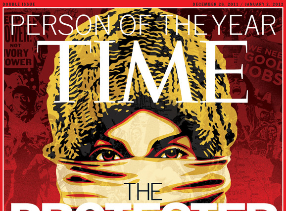 La copertina di Time con il personaggio dell'anno 2011: il manifestante © ANSA 