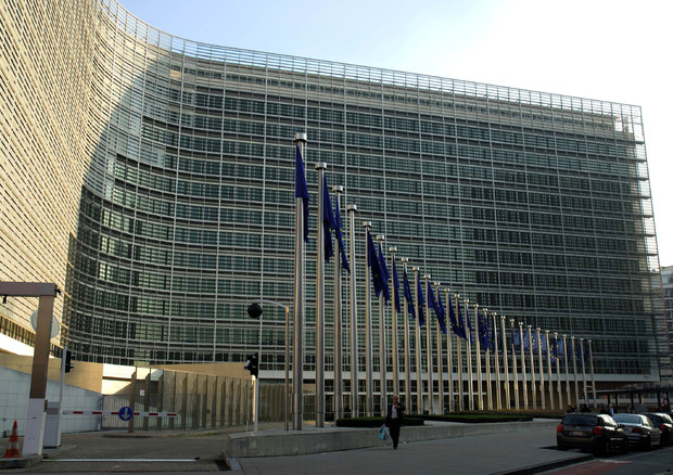 Una visuale esterna  del palazzo sede della Commissione a Bruxelles © ANSA 