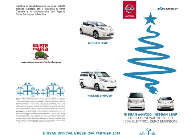 Con Nissan lo shopping natalizio a zero emissioni © ANSA