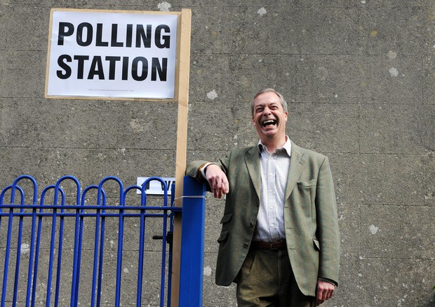 Nigel Farage, leader del partito euroscettico UKIP © EPA