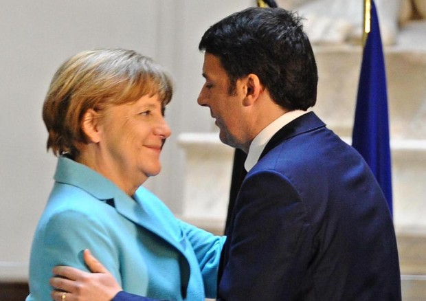 Angela Merkel e Matteo Renzi (archivio) © ANSA 