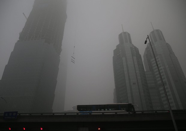 Cina: Pechino, smog © EPA