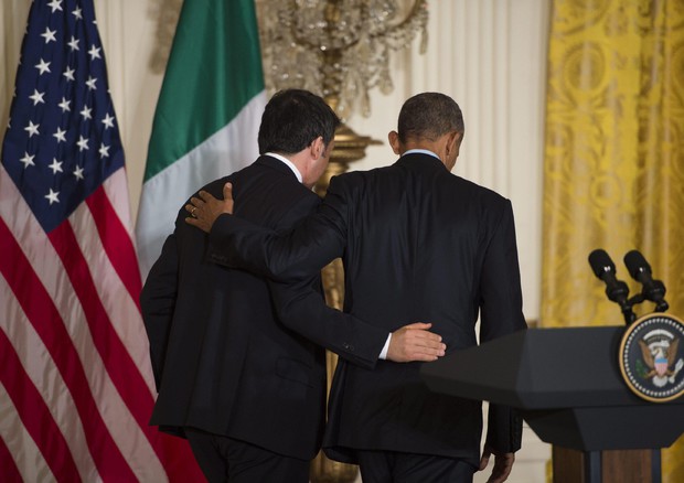 Barack Obama e Matteo Renzi (foto: EPA)