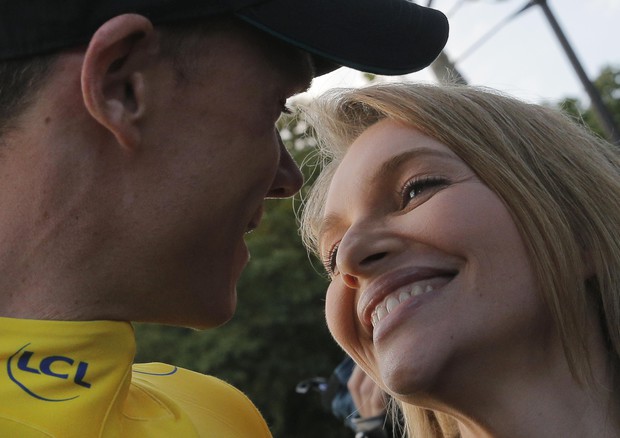 Chris Froome con la moglie Michelle © AP