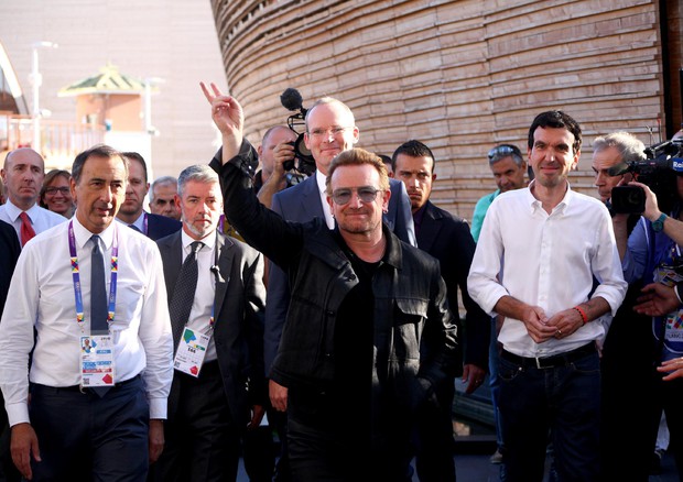 Expo: Bono arrivato all'Esposizione © ANSA