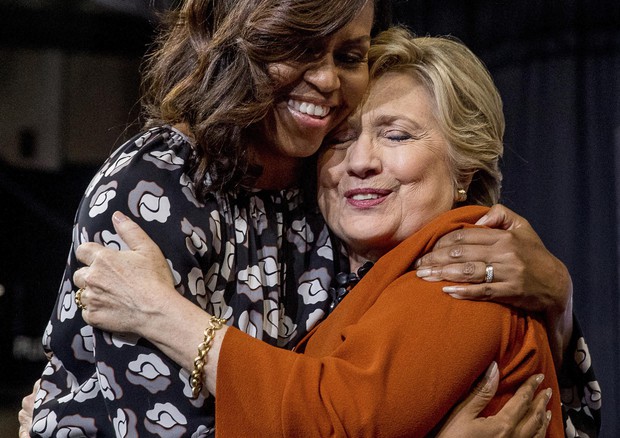 Hillary Clinton,Michelle Obama (foto: AP)